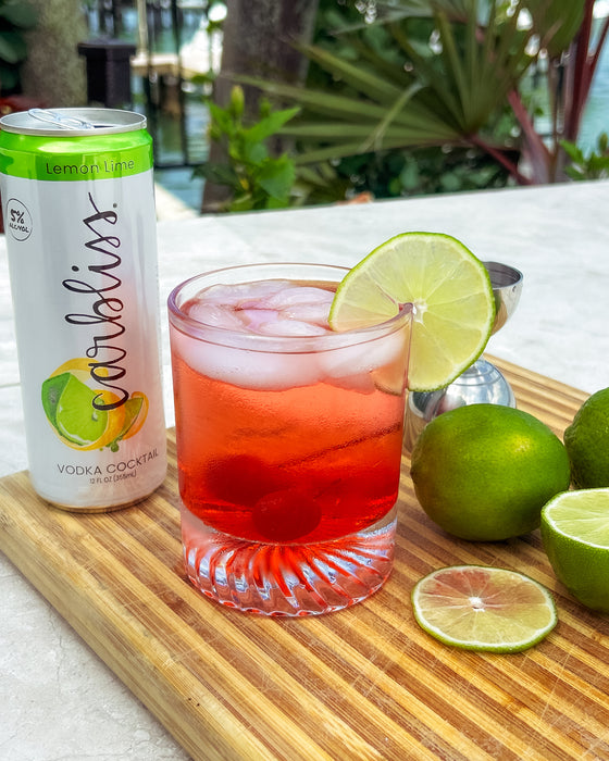Cherry Limeade Cocktail with Vodka & Carbliss