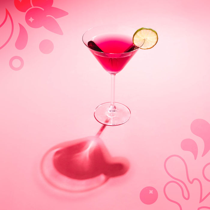 Cranberry Blissini Martini with Vodka and Carbliss