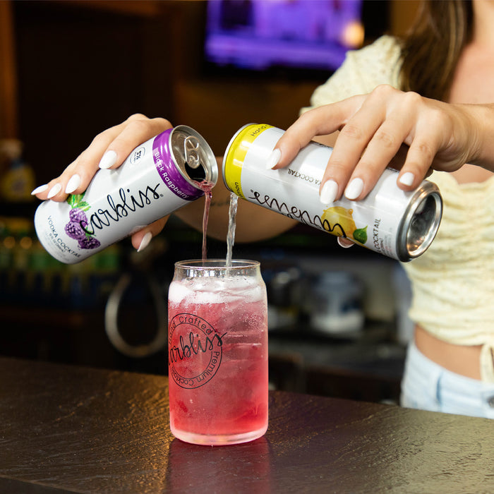 Black Raspberry Lemonade Cocktail with Carbliss Twist