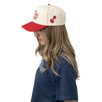 Side view of model wearing Bliss Babe Hat