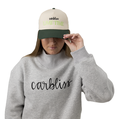 Model wearing Lime Time Hat