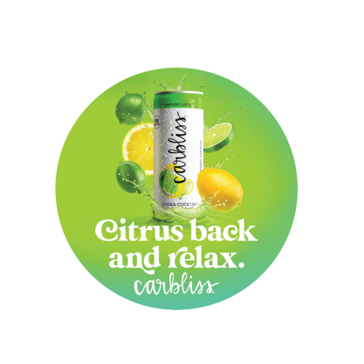 Citrus Back and Relax Sticker