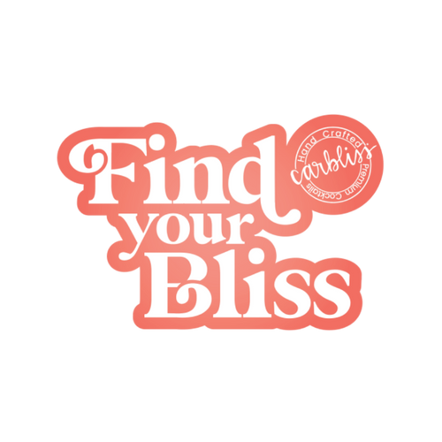 Find your Bliss Sticker - Coral