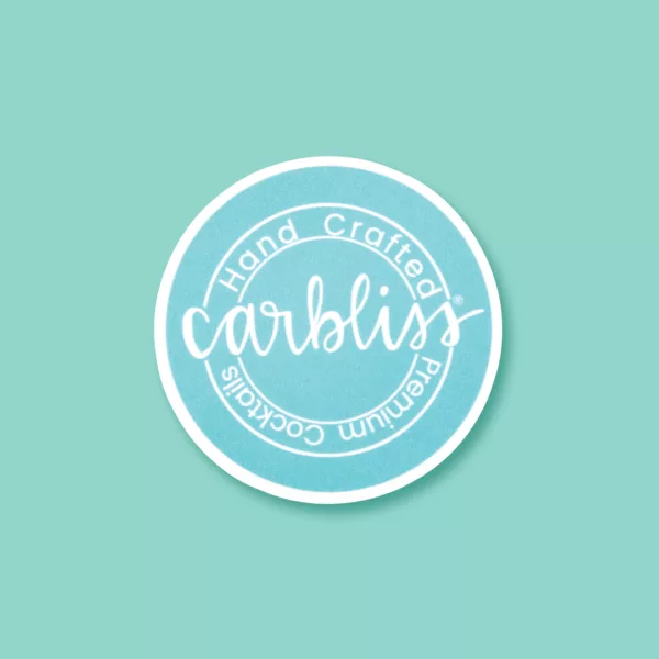 Carbliss logo on light blue hue