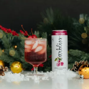 Black Cherry Holiday Cocktail with Black Cherry Carbliss