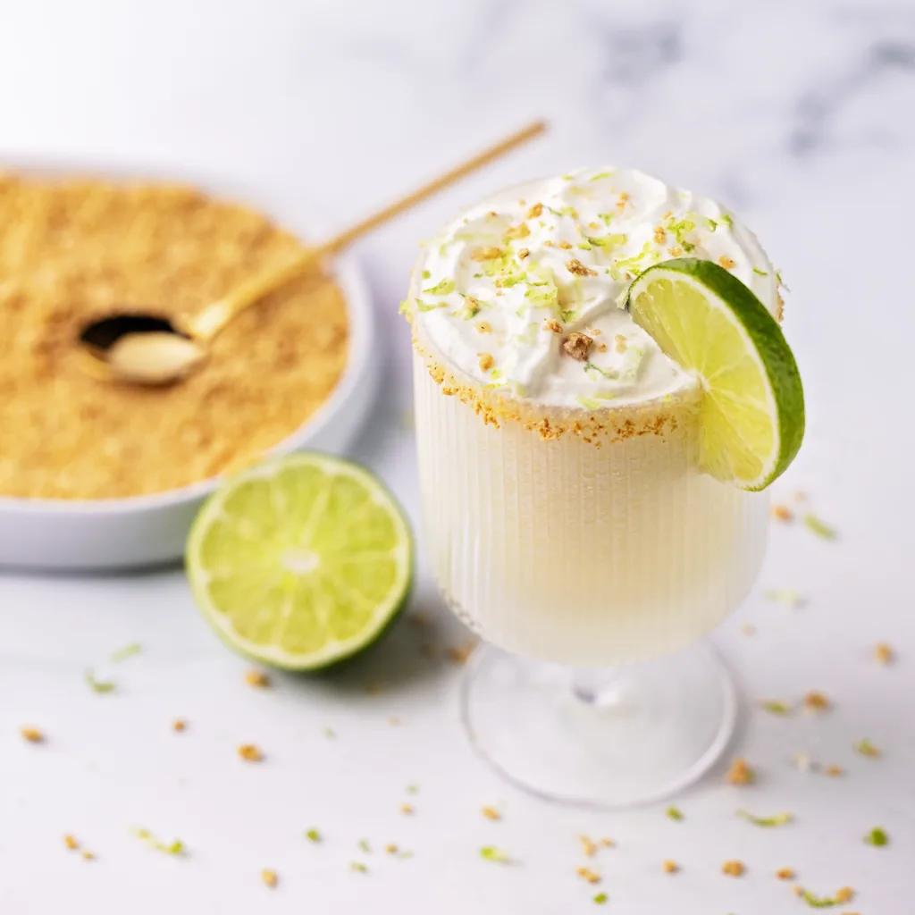 Key Lime Pie Cocktail made by Carbliss and made with Carbliss Lemon Lime